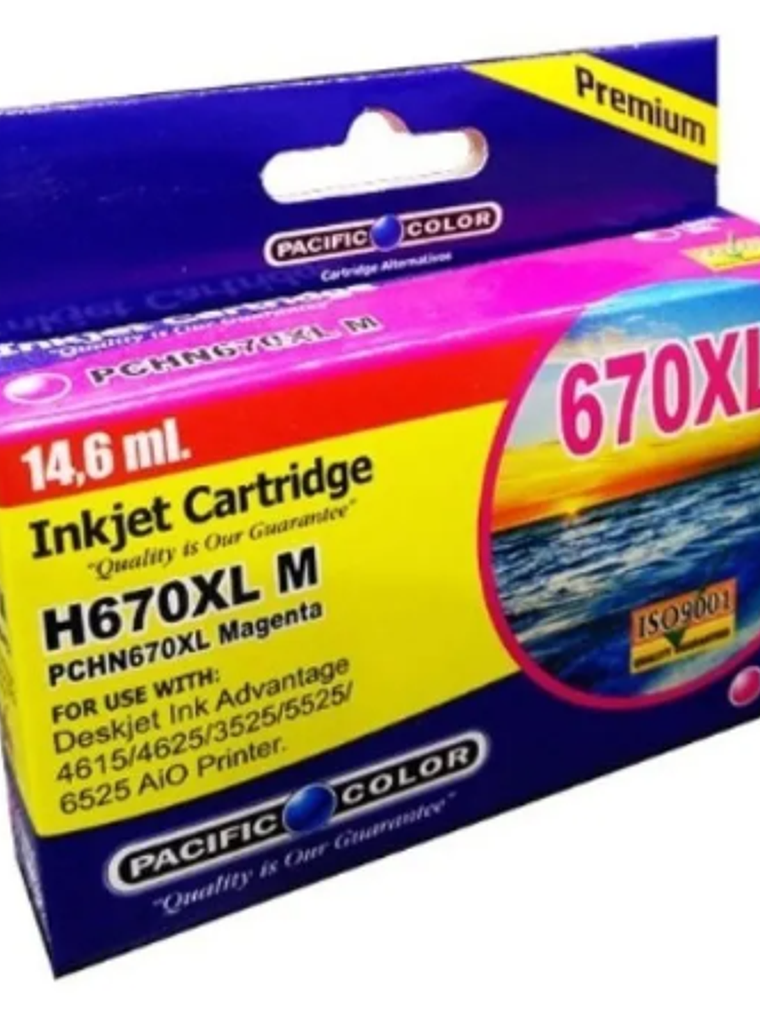 TINTA PACIFIC COLOR 670 MAGENTA 1