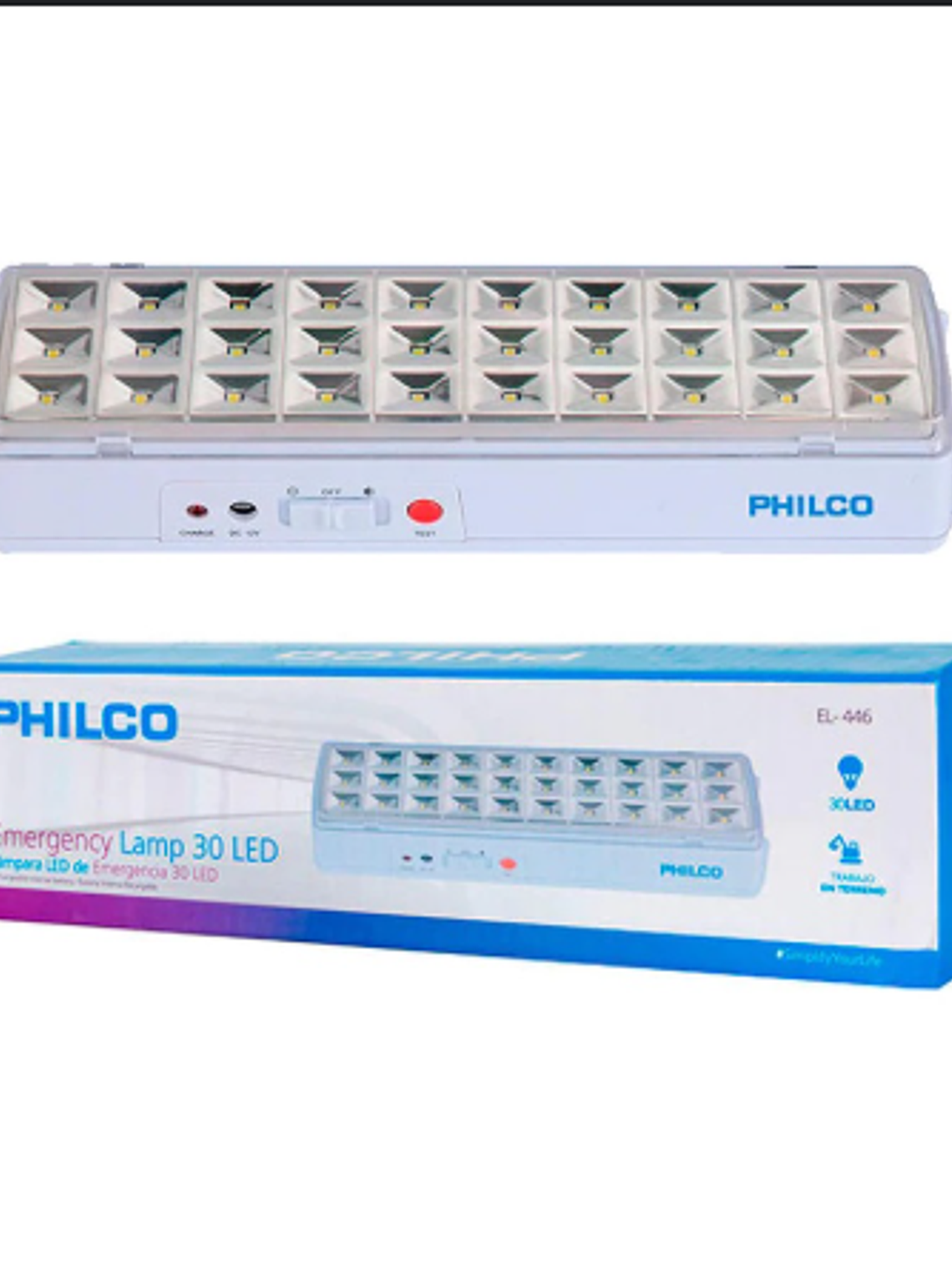 LAMPARA DE EMERGENCIA PHILCO 30 LED 1
