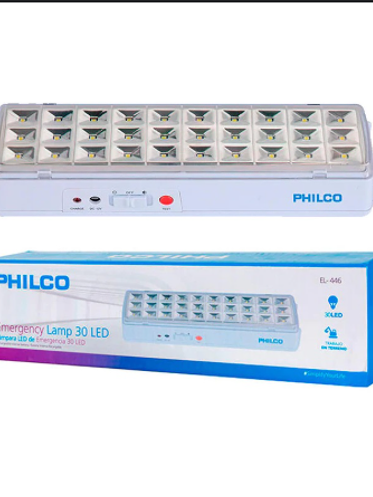 LAMPARA DE EMERGENCIA PHILCO 30 LED 1