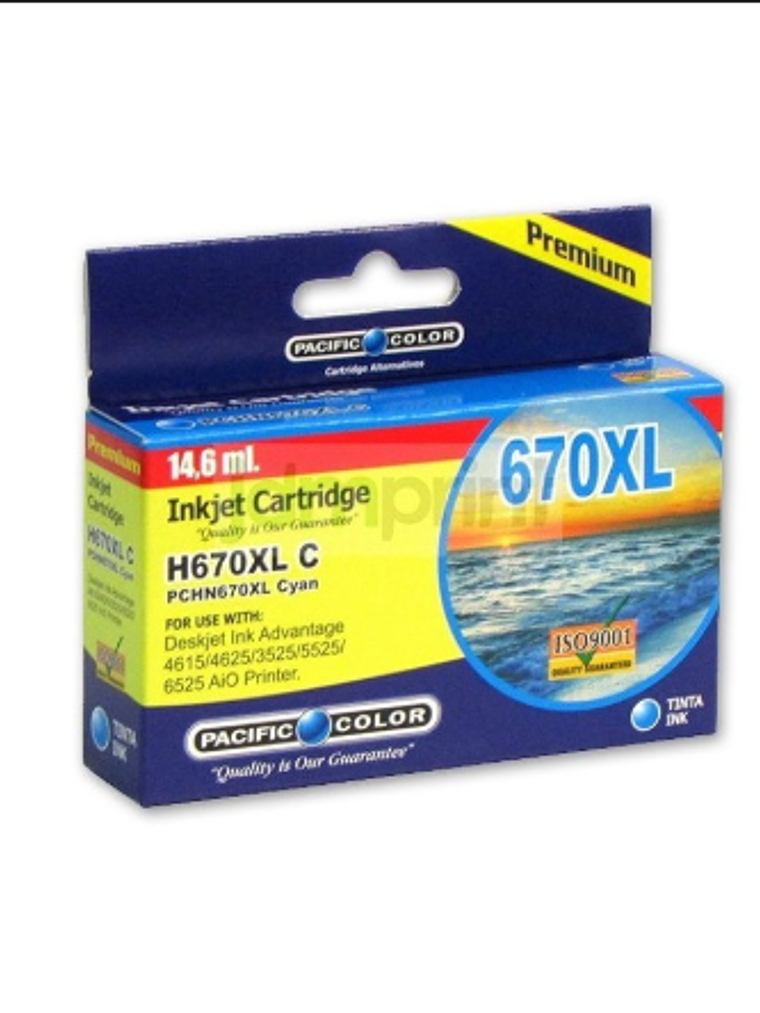 TINTA PACIFIC COLOR 670 CYAN 1