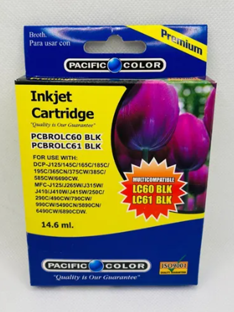 TINTA PACIFIC COLOR LC60 BK 1