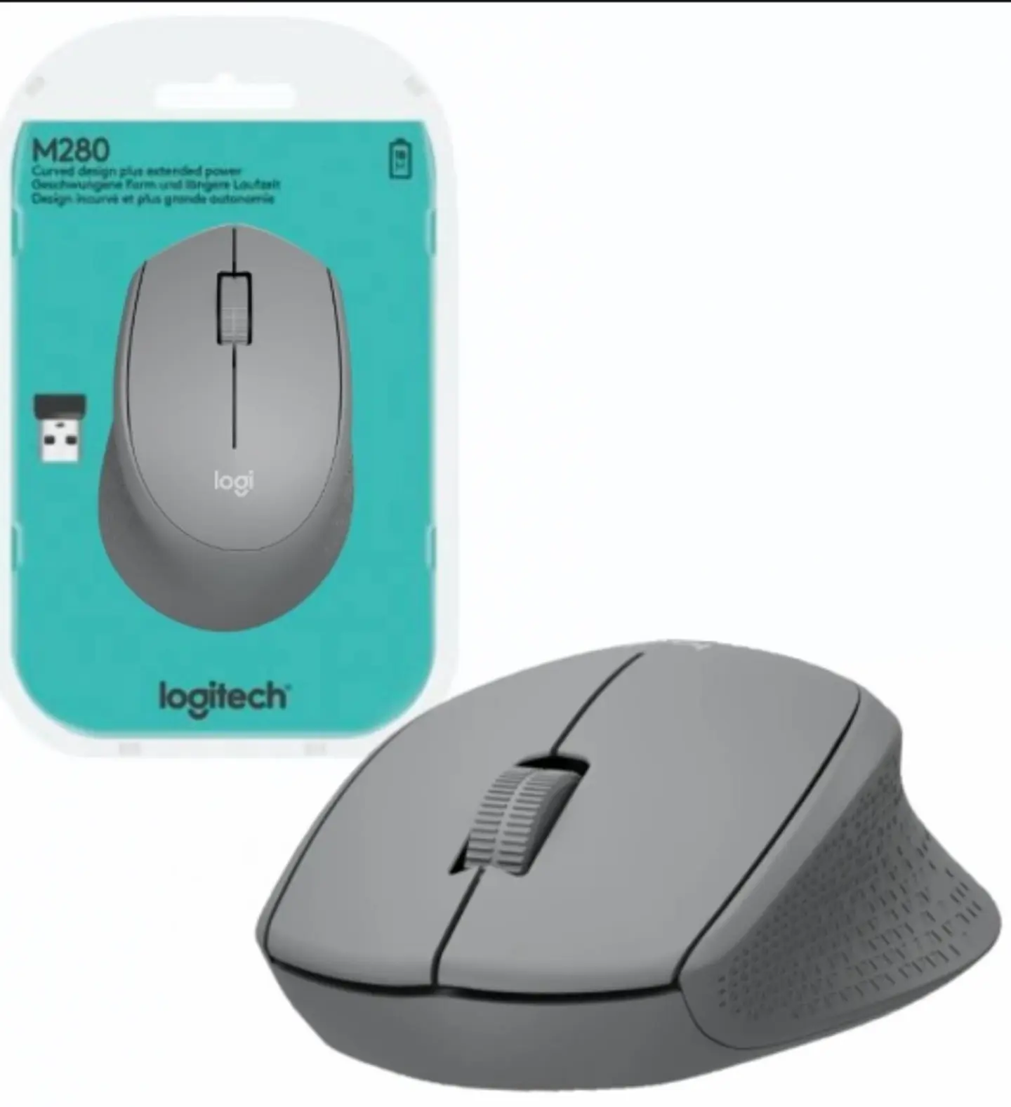 MOUSE LOGITECH M280 GRIS 1
