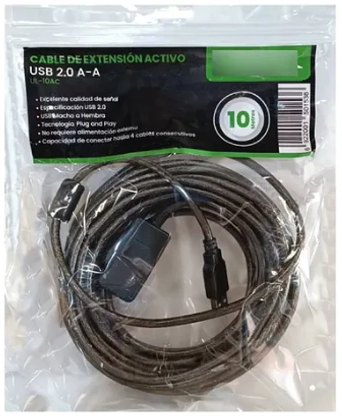 EXTENSION USB ACTIVA 2.0 10 MTS ULINK