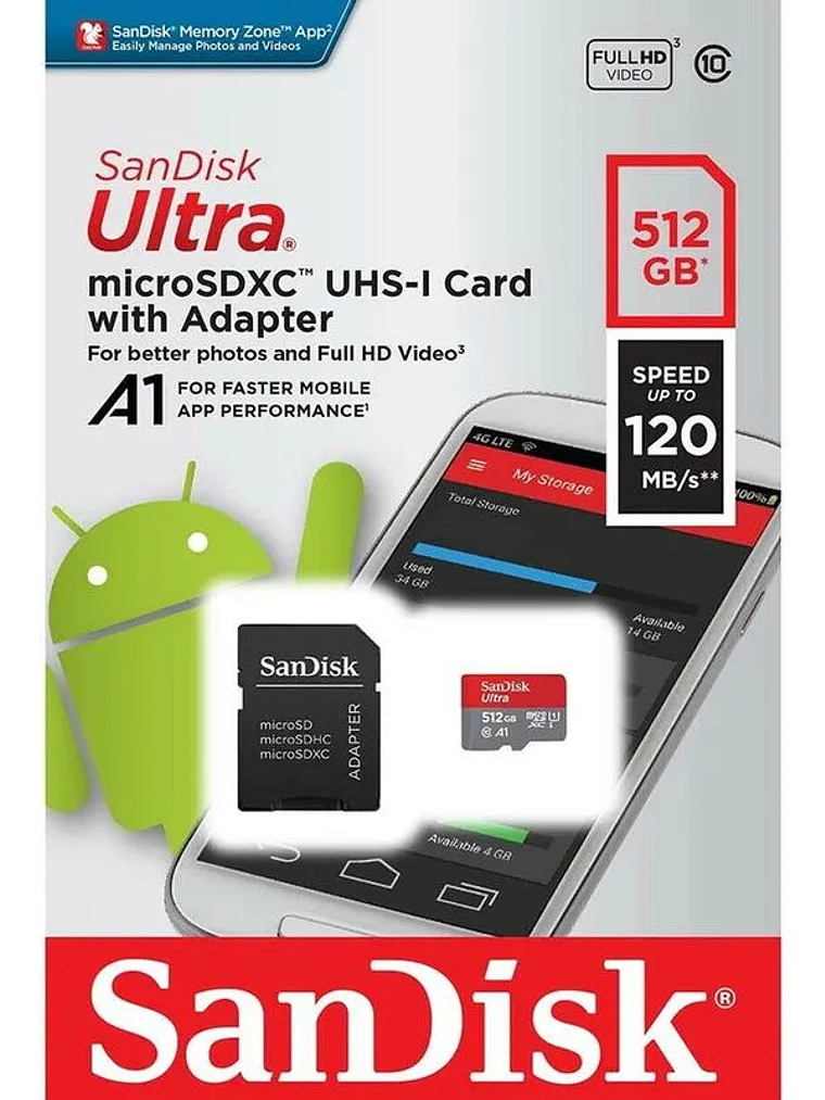 MICROSD SANDISK ULTRA 512 GB 1
