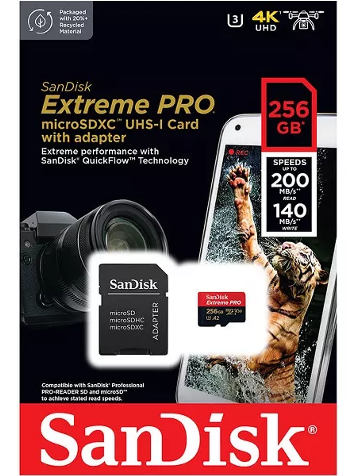 MICRO SD EXTREME PRO SANDISK 256 1