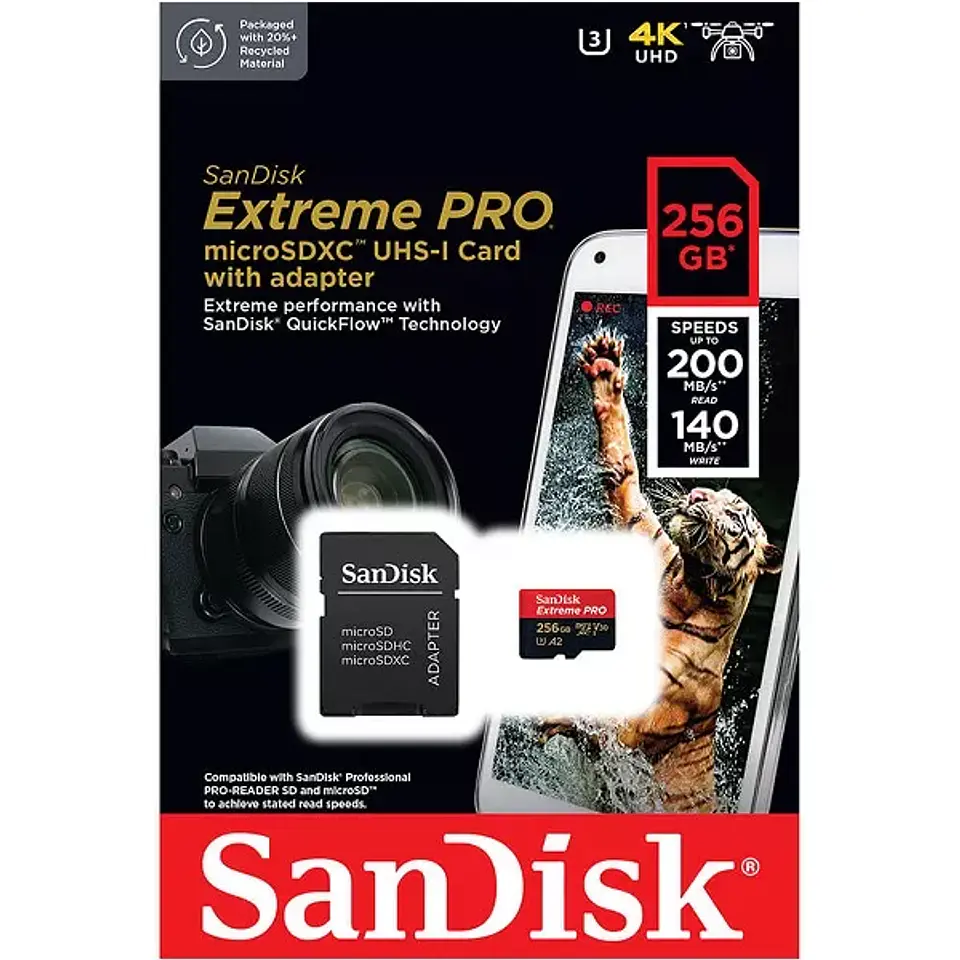 MICRO SD EXTREME PRO SANDISK 256 1