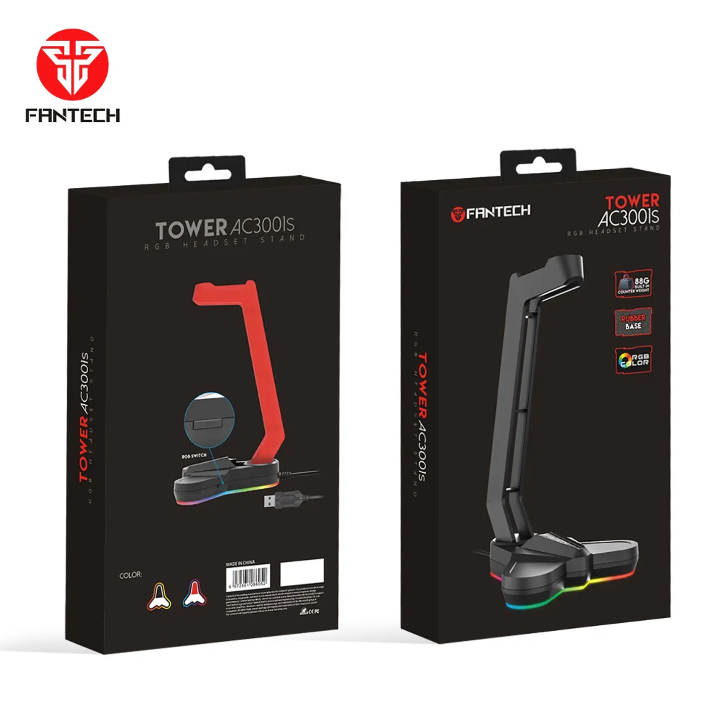 SOPORTE AUDIFONO FANTECH NEGRO 1