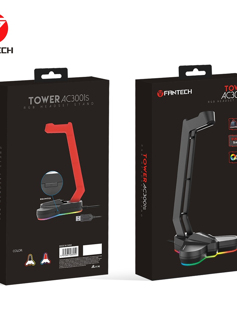 SOPORTE AUDIFONO FANTECH NEGRO 1