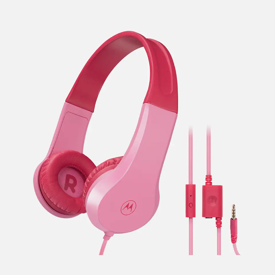AUDIFONO MOTOROLA KIDS CABLE ROSADO 2