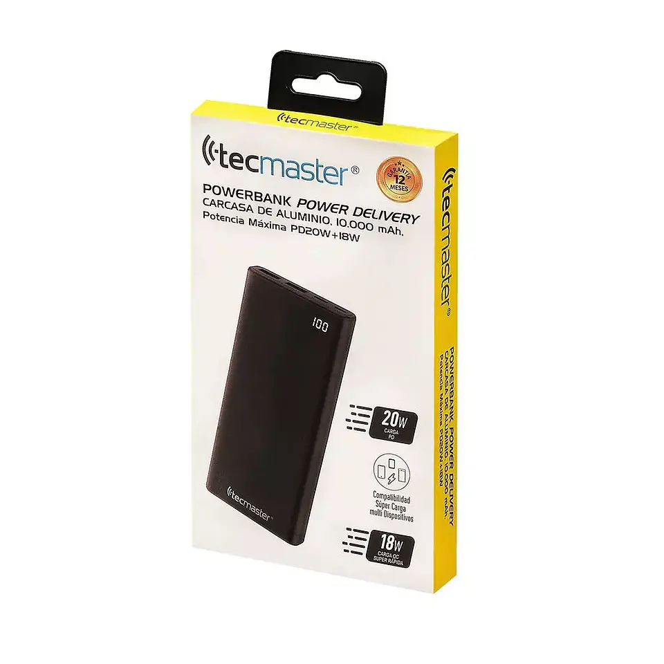 POWER BANK TECMASTER 10.000 MAH  1