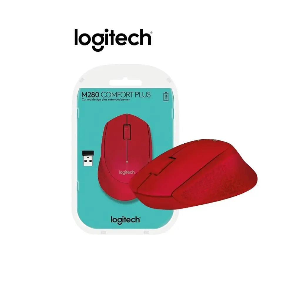 MOUSE LOGITECH M280 ROJO 1