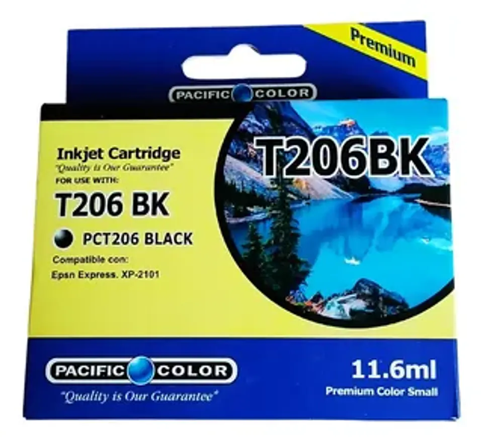 TINTA PACIFIC COLOR T206 BK 1