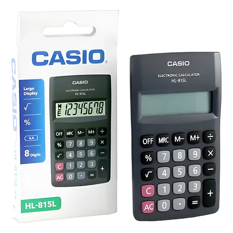 CALCULADORA CASIO HL-815 NEGRA