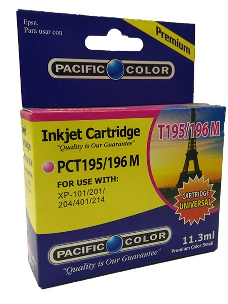 TINTA PACIFIC COLOR 195/196 MAGENTA 1