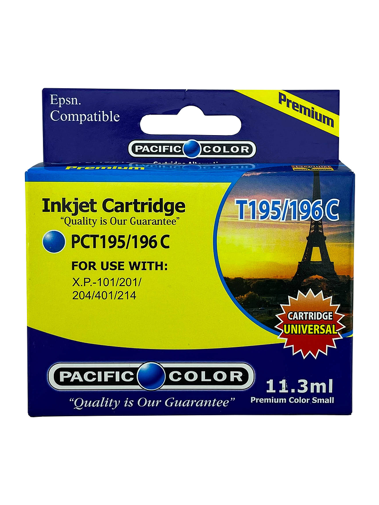 TINTA PACIFIC COLOR 195/196 CYAN 1