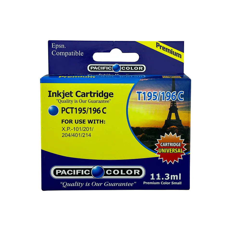 TINTA PACIFIC COLOR 195/196 CYAN 1