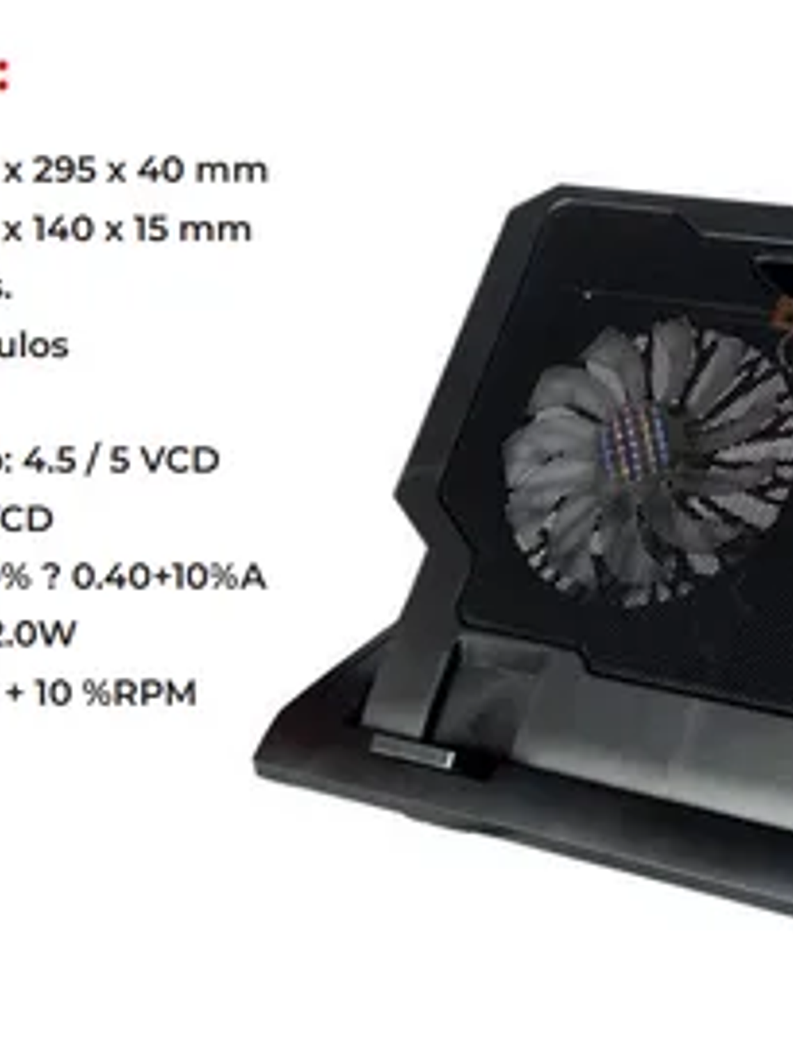 COOLING PAD UTEK 2 VENTILADORES 2