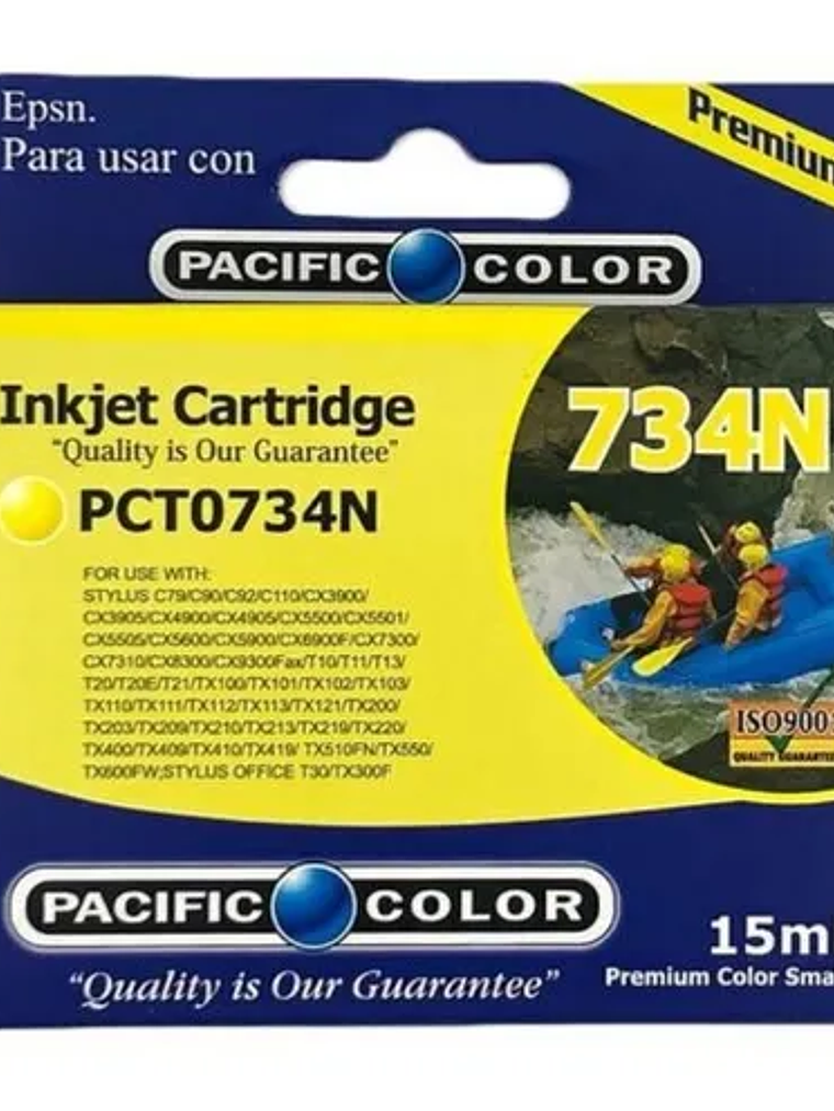TINTA PACIFIC COLOR 734 AMARILLA 1