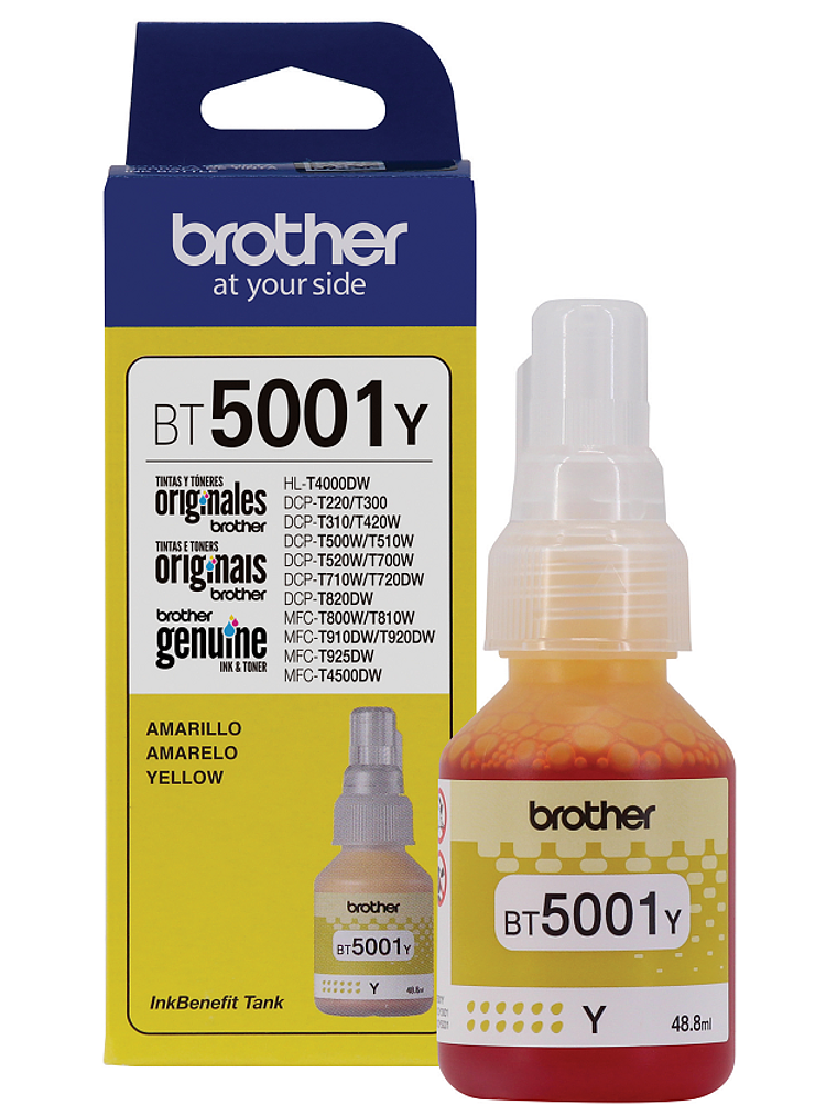 TINTA BROTHER BT5001 AMARILLO 1