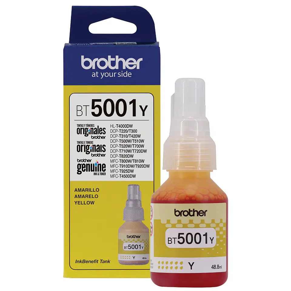 TINTA BROTHER BT5001 AMARILLO 1