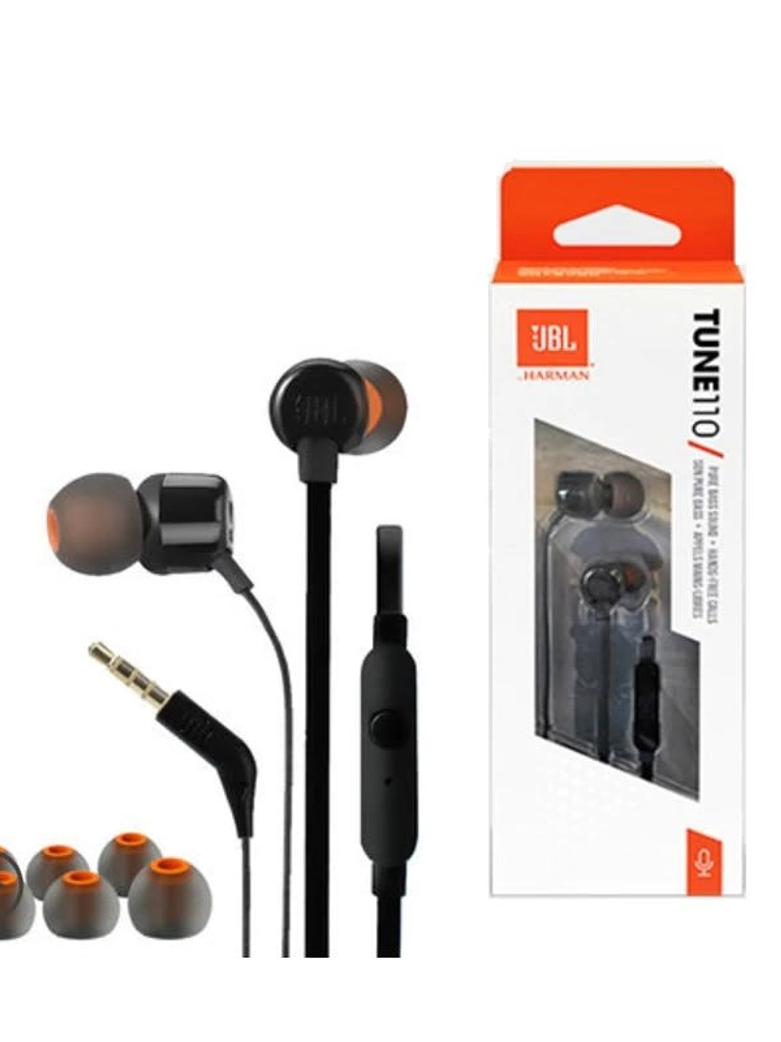 AUDIFONOS JBL TUNE 110 NEGRO 1