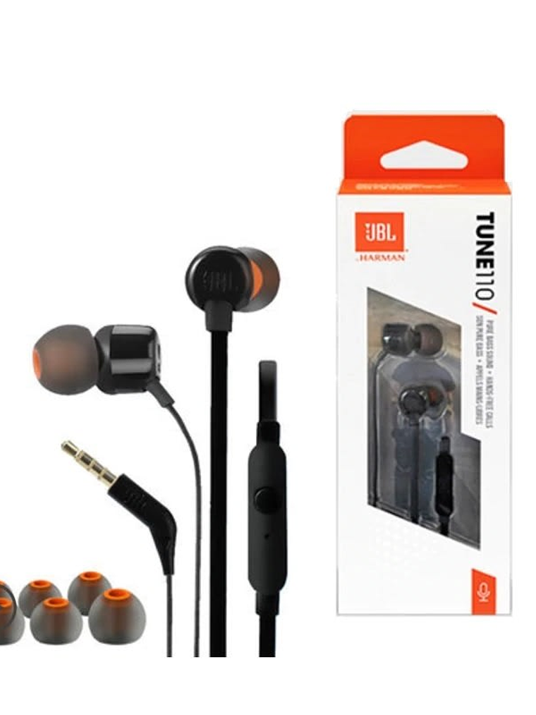 AUDIFONOS JBL TUNE 110 NEGRO 1