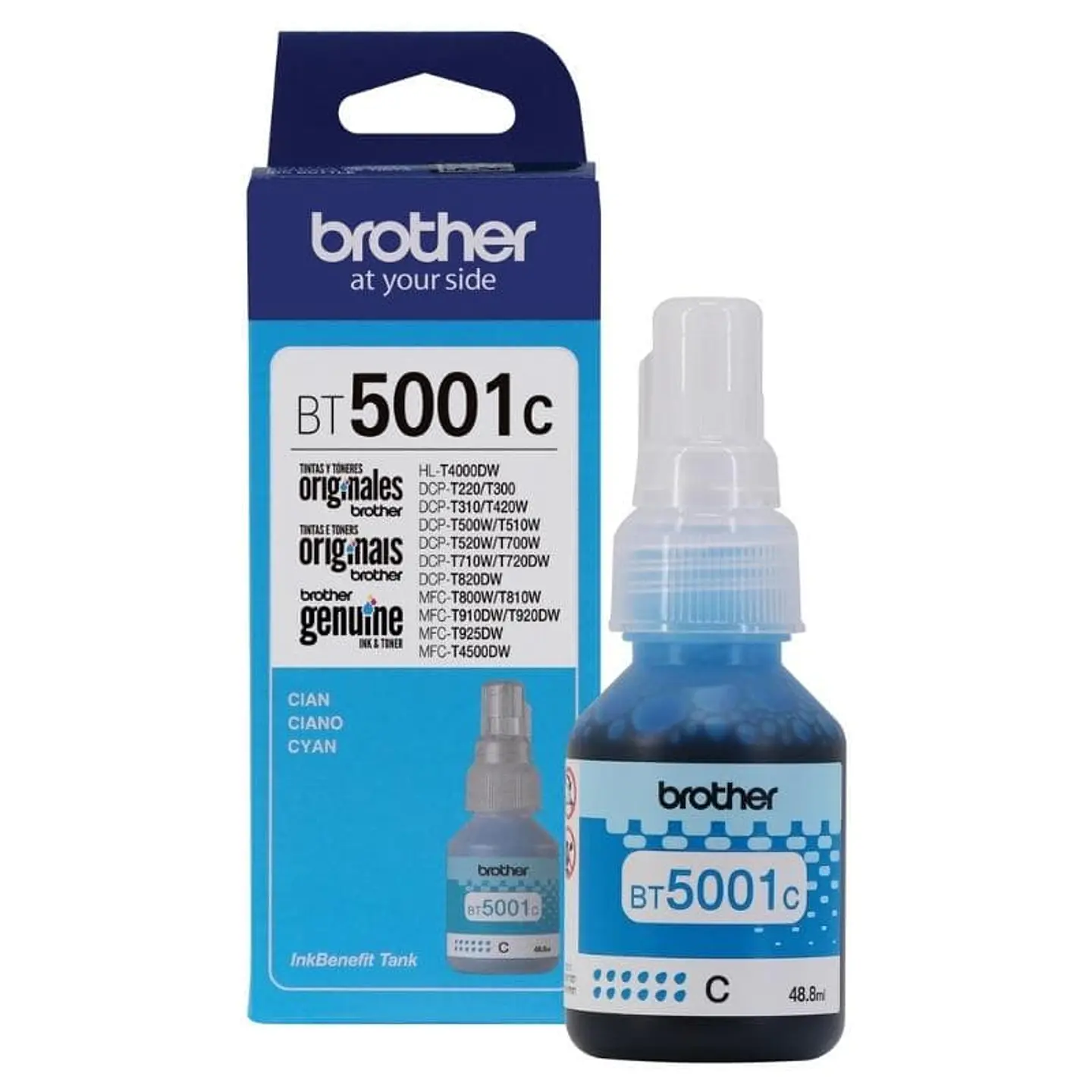 TINTA BROTHER BT5001 CYAN 1