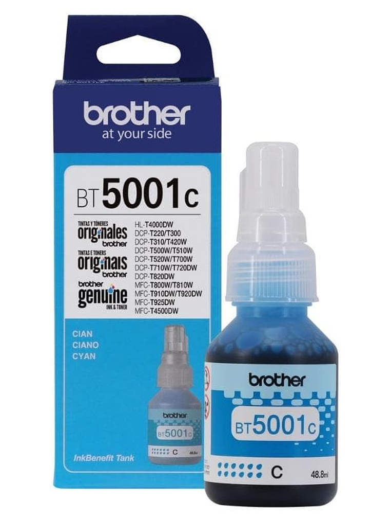 TINTA BROTHER BT5001 CYAN 1