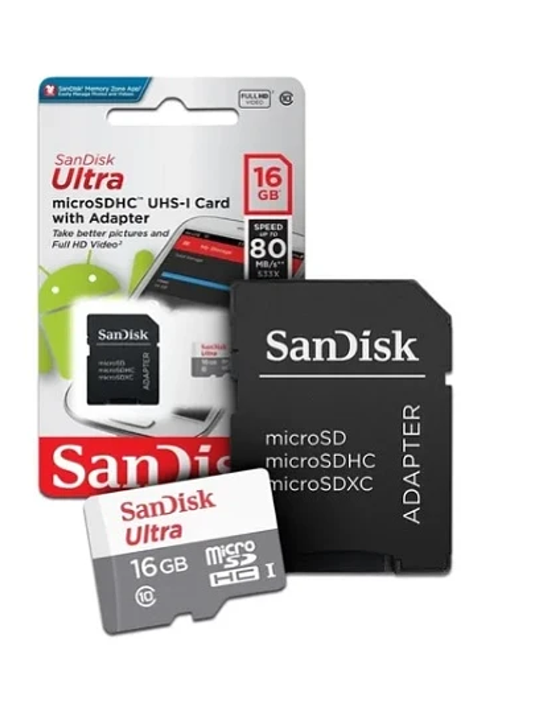 MICRO SD SANDISK ULTRA 16 GB 1