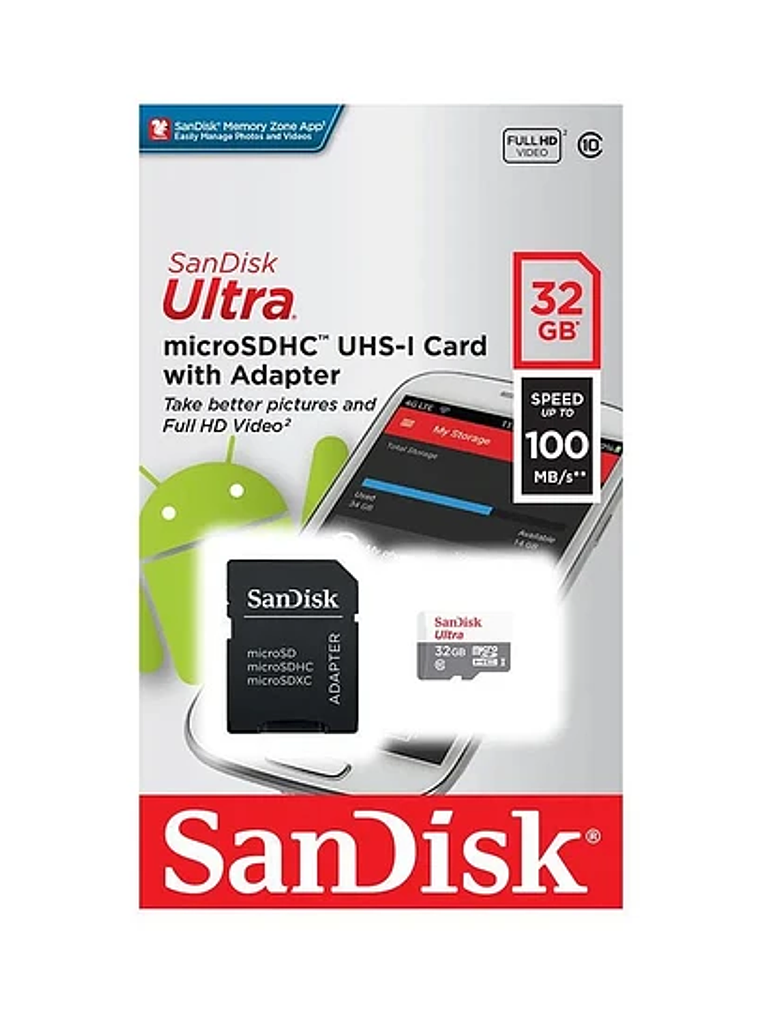 MICRO SD SANDISK ULTRA 32 GB 1