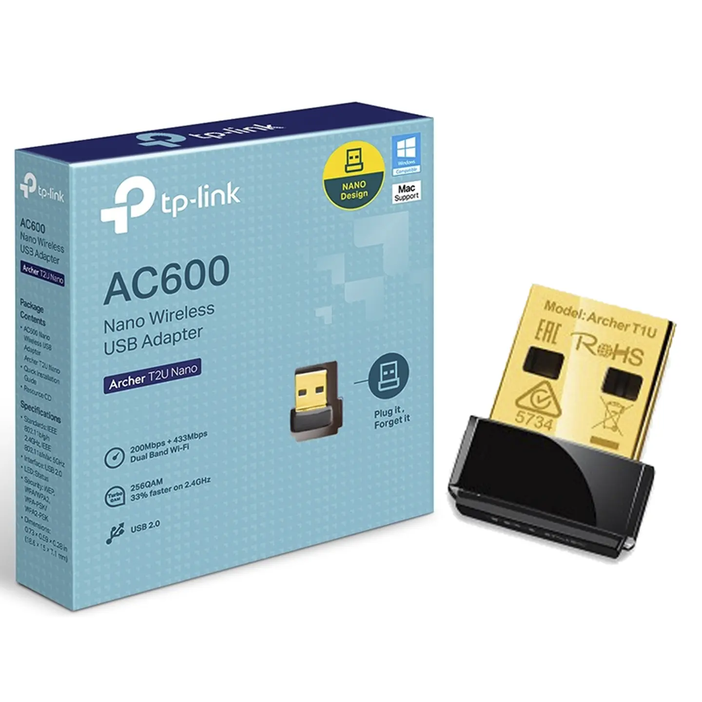 ADAPTADOR WIFI AC600 TP-LINK 2