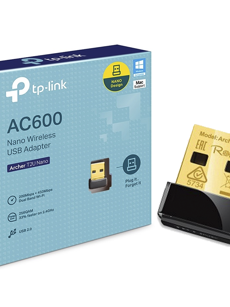 ADAPTADOR WIFI AC600 TP-LINK 2