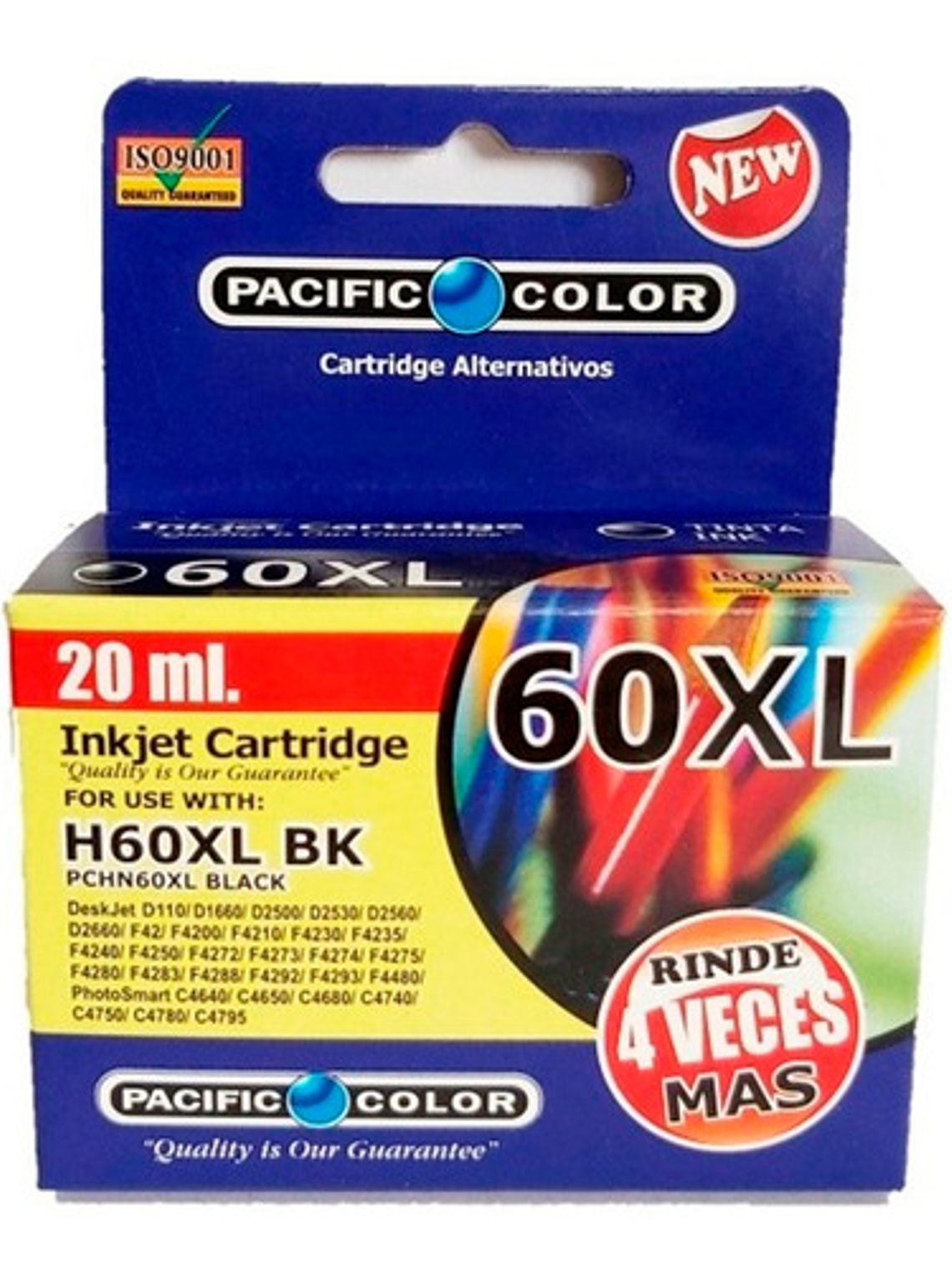 TINTA PACIFIC COLOR 60 BK 1