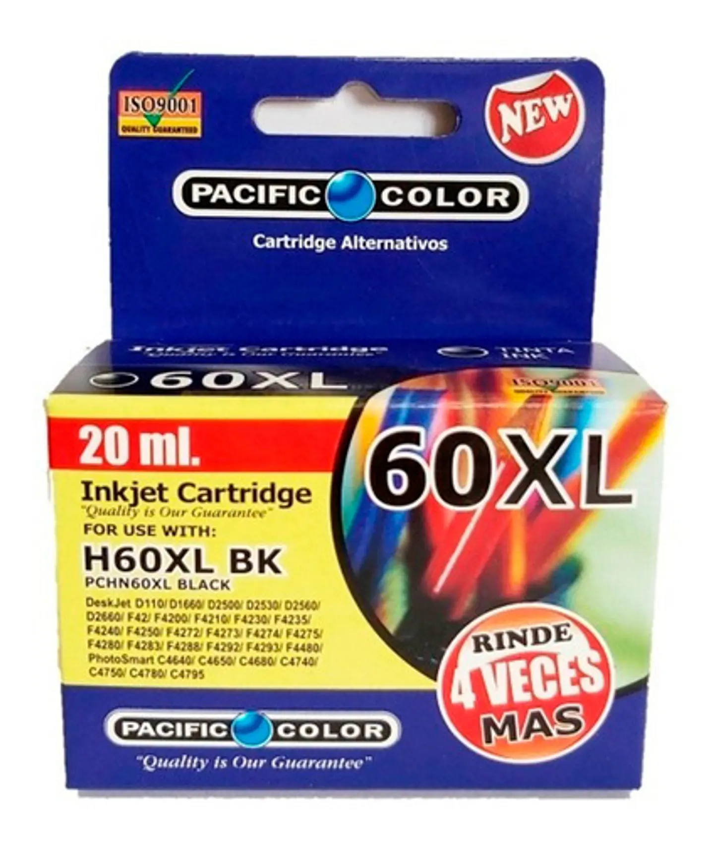 TINTA PACIFIC COLOR 60 BK 1