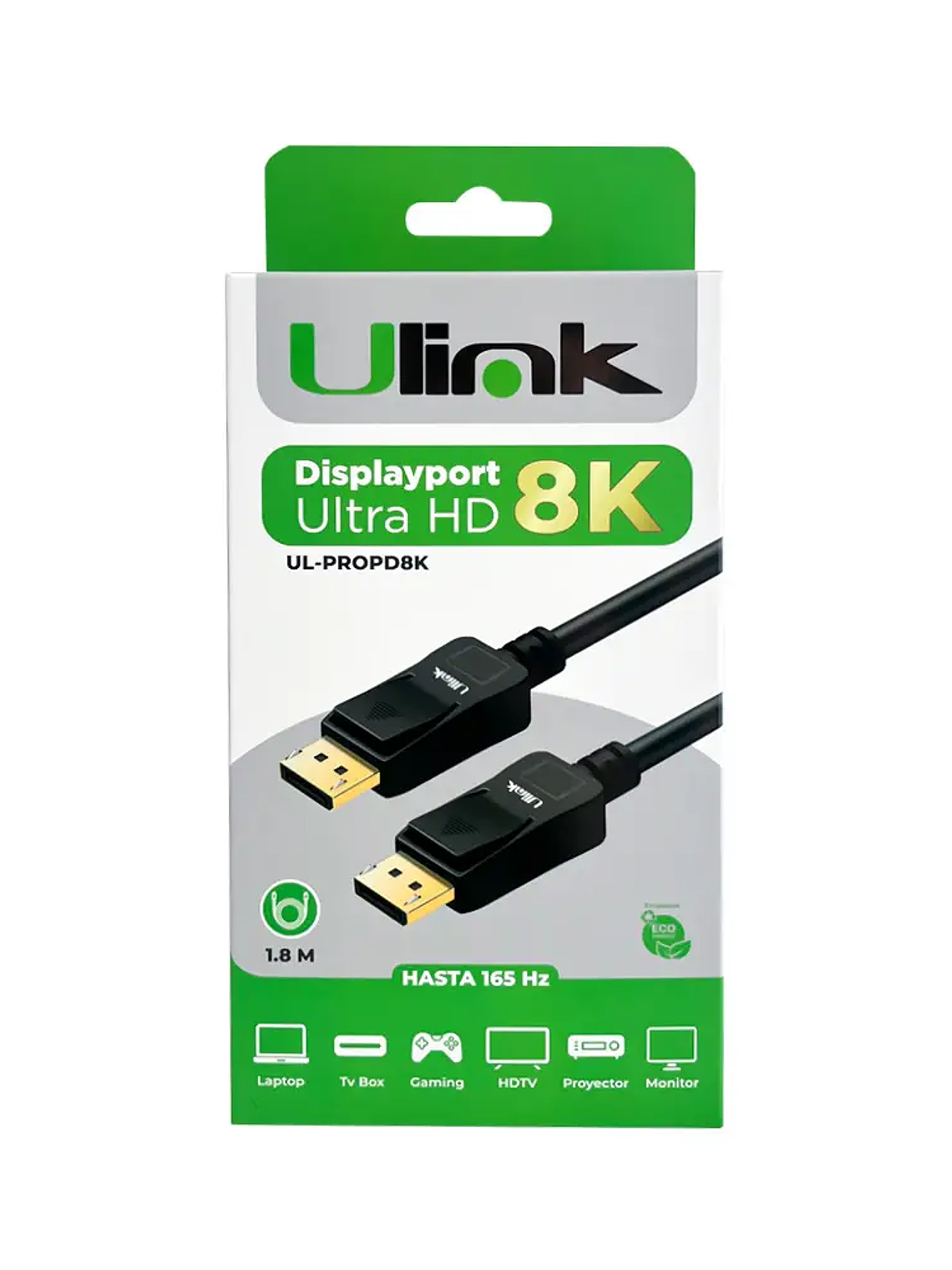CABLE DISPLAYPORT - DISPLAYPORT 8K ULINK 1