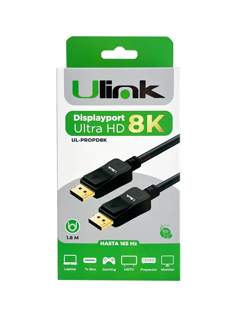 CABLE DISPLAYPORT - DISPLAYPORT 8K ULINK 1
