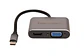 TECMASTER ADAPTADOR TIPO-C 3.1 A VGA + HDMI 4K@60HZ, CARCASA ALUMINIO, GRIS/NEGRO - Miniatura 4