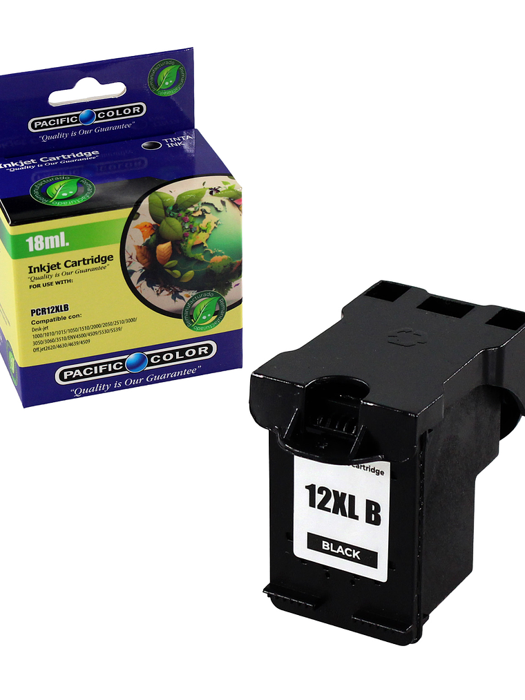 CARTUCHO TINTA PACIFIC COLOR REMAN ECO 12XL BLACK 1