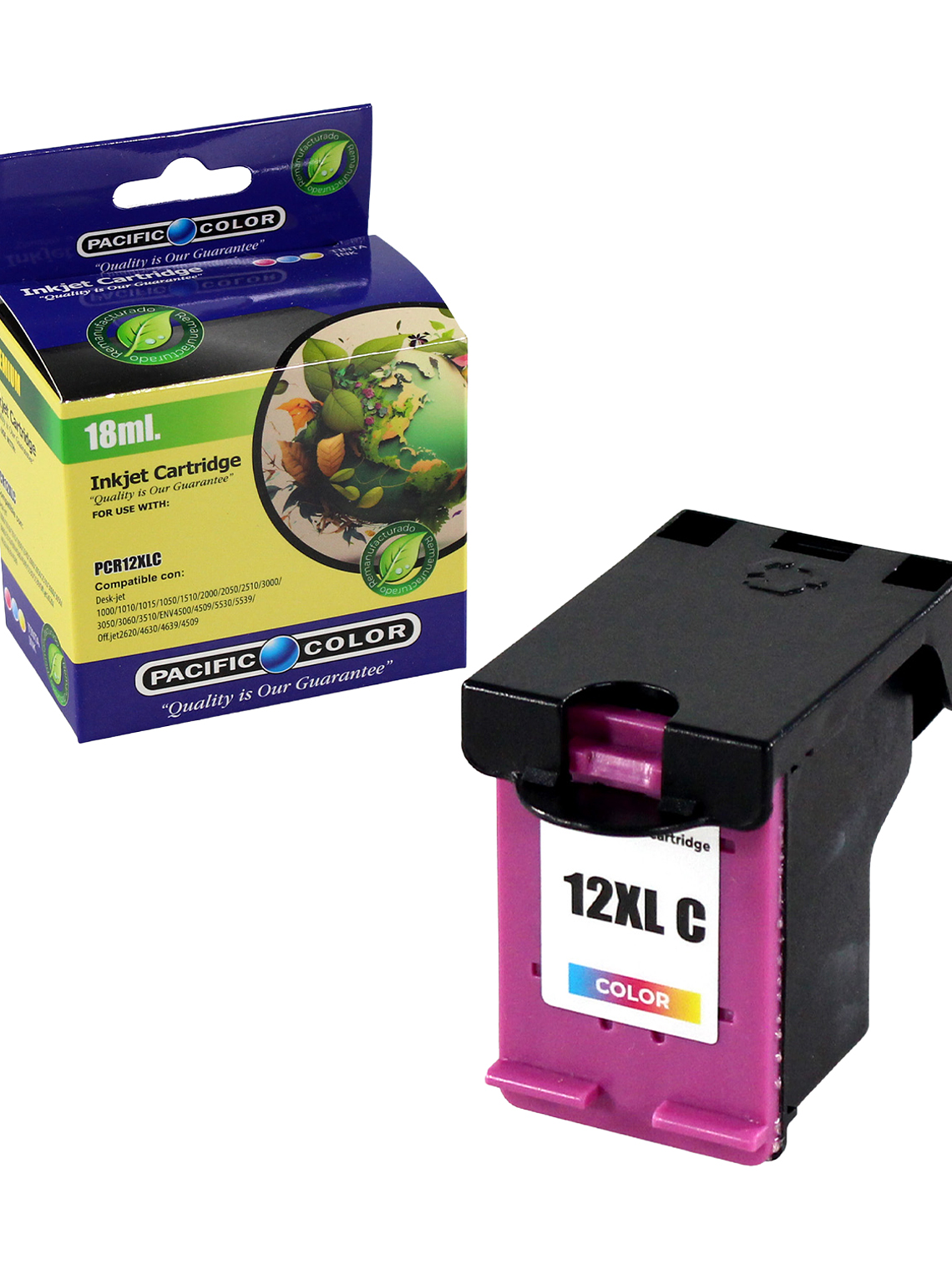 CARTUCHO TINTA PACIFIC COLOR REMAN ECO 12XL COLOR 1