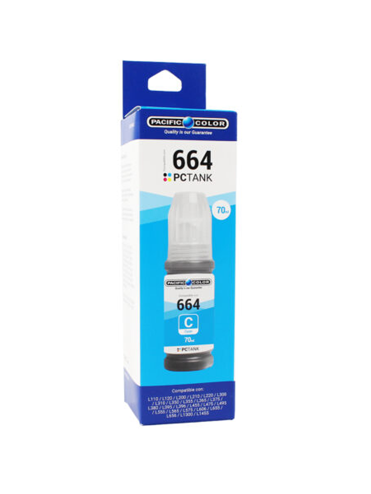 BOTELLA TINTA COMPATIBLE EPSON T664C – CYAN 1