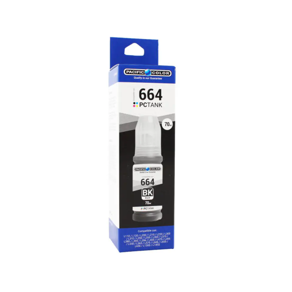 BOTELLA TINTA COMPATIBLE EPSON T664BLACK – BLACK 1