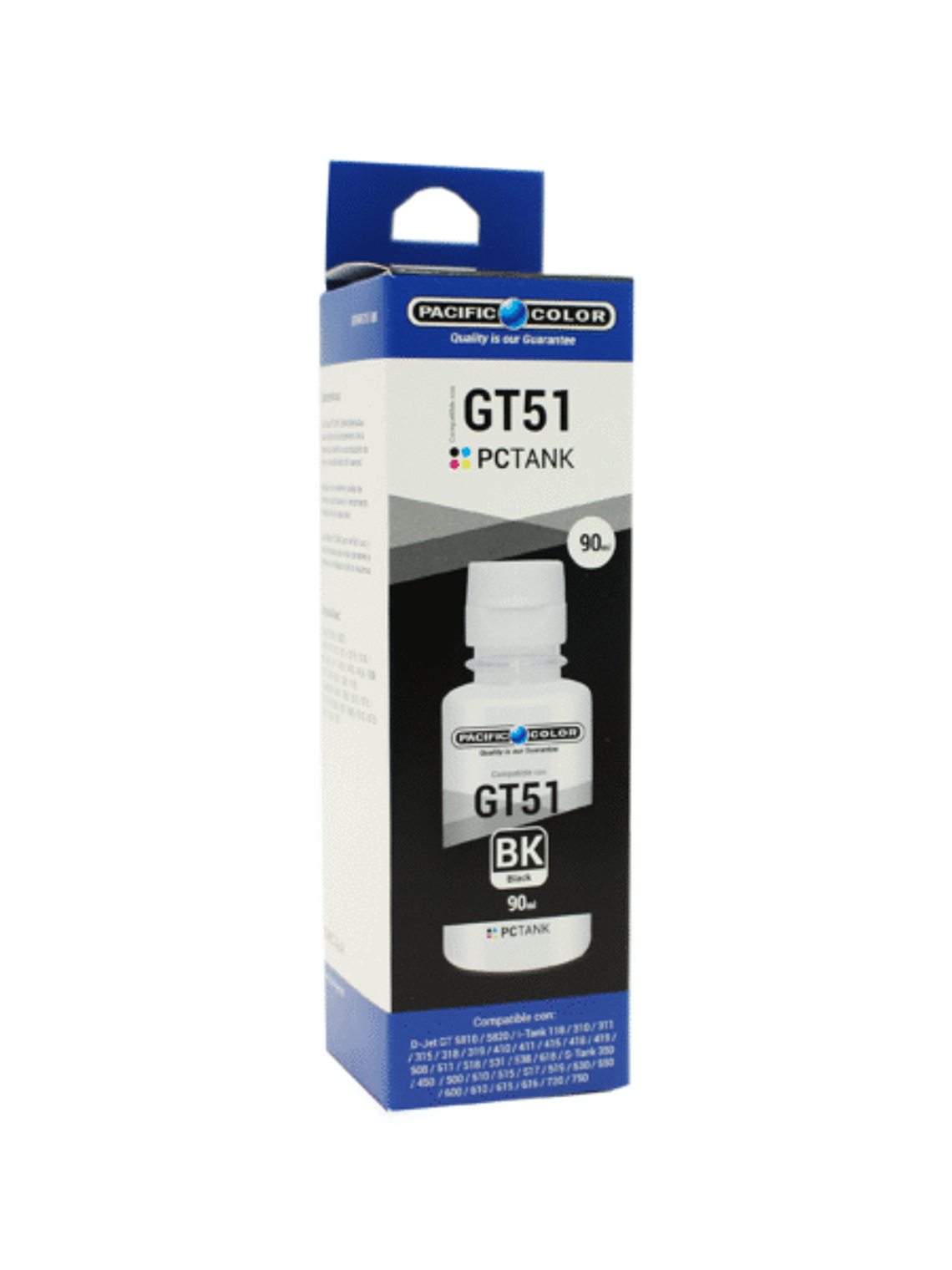 BOTELLA TINTA COMPATIBLE GT51BLACK – BLACK 1