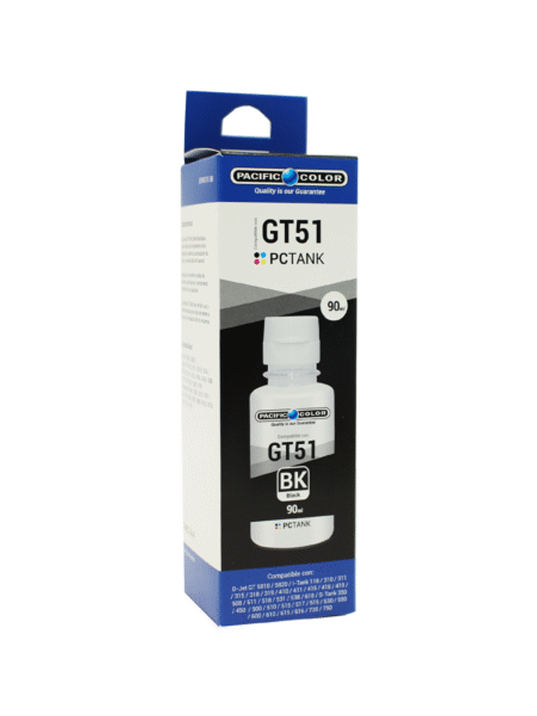 BOTELLA TINTA COMPATIBLE GT51BLACK – BLACK 1