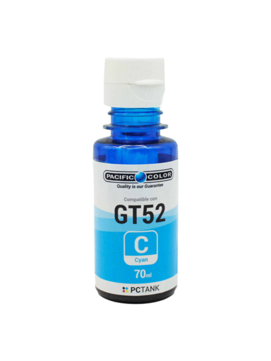 BOTELLA TINTA COMPATIBLE GT52C – CYAN 1