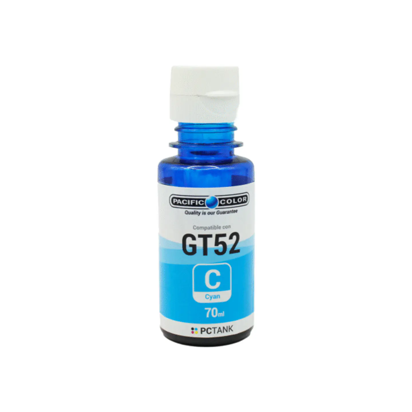 BOTELLA TINTA COMPATIBLE GT52C – CYAN 1