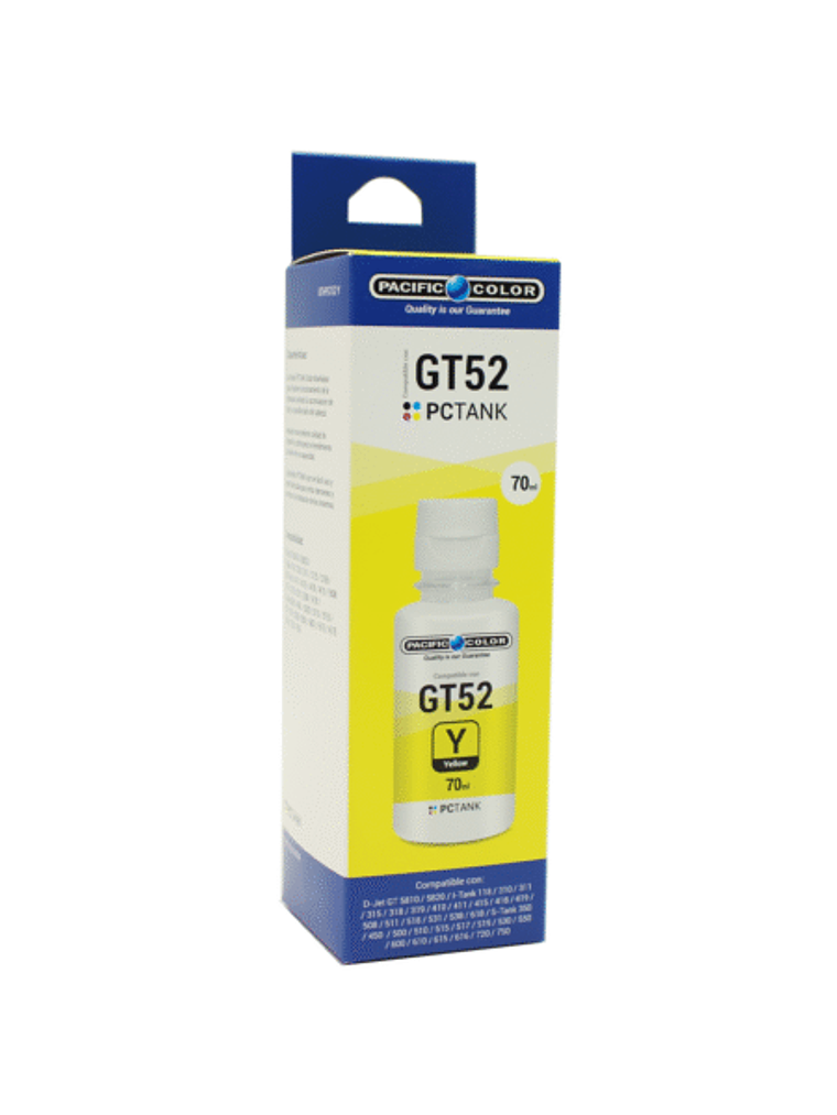 BOTELLA TINTA COMPATIBLE GT52Y – YELLOW 1