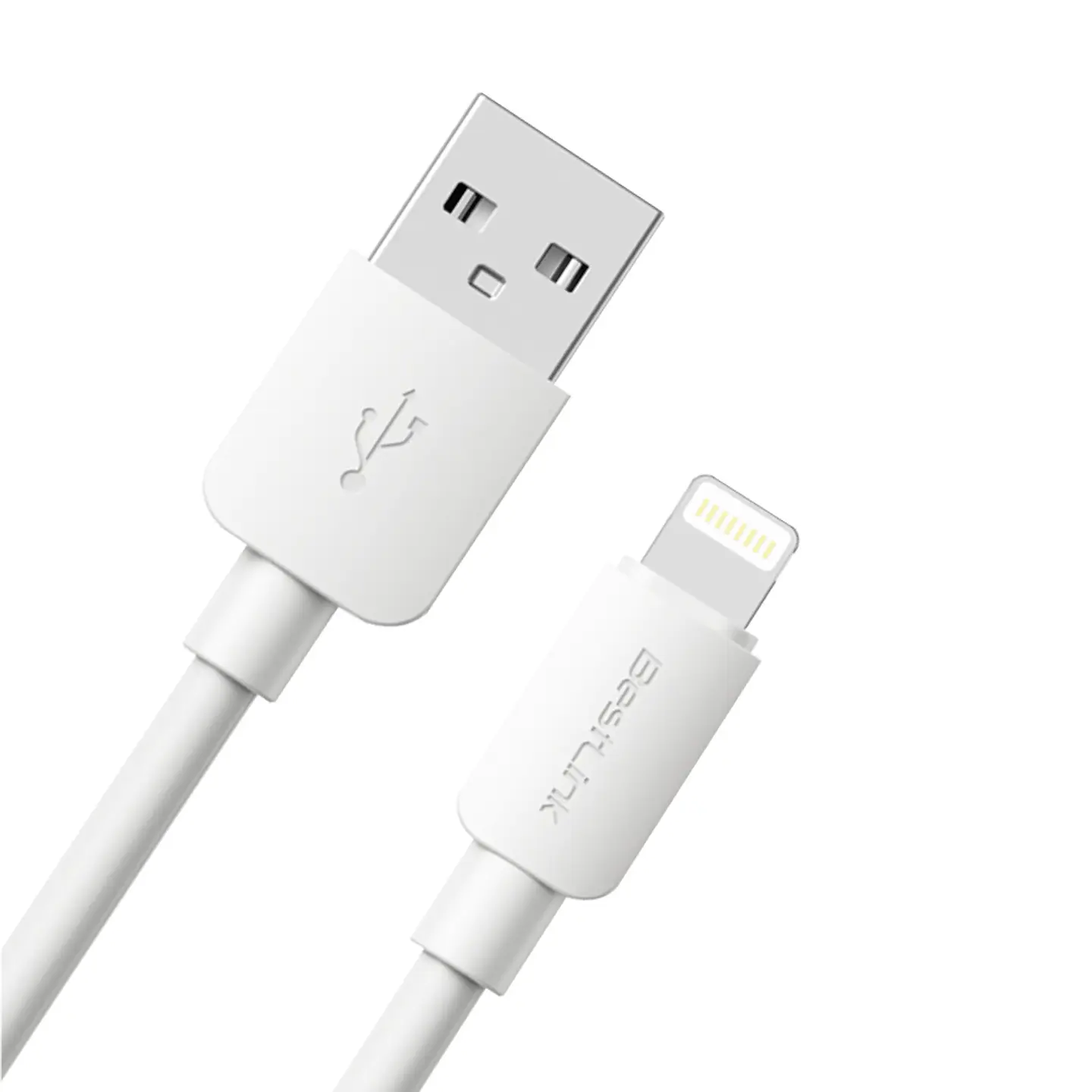 Cable de carga USB-A a Lightning 2.4A PVC 1M 1