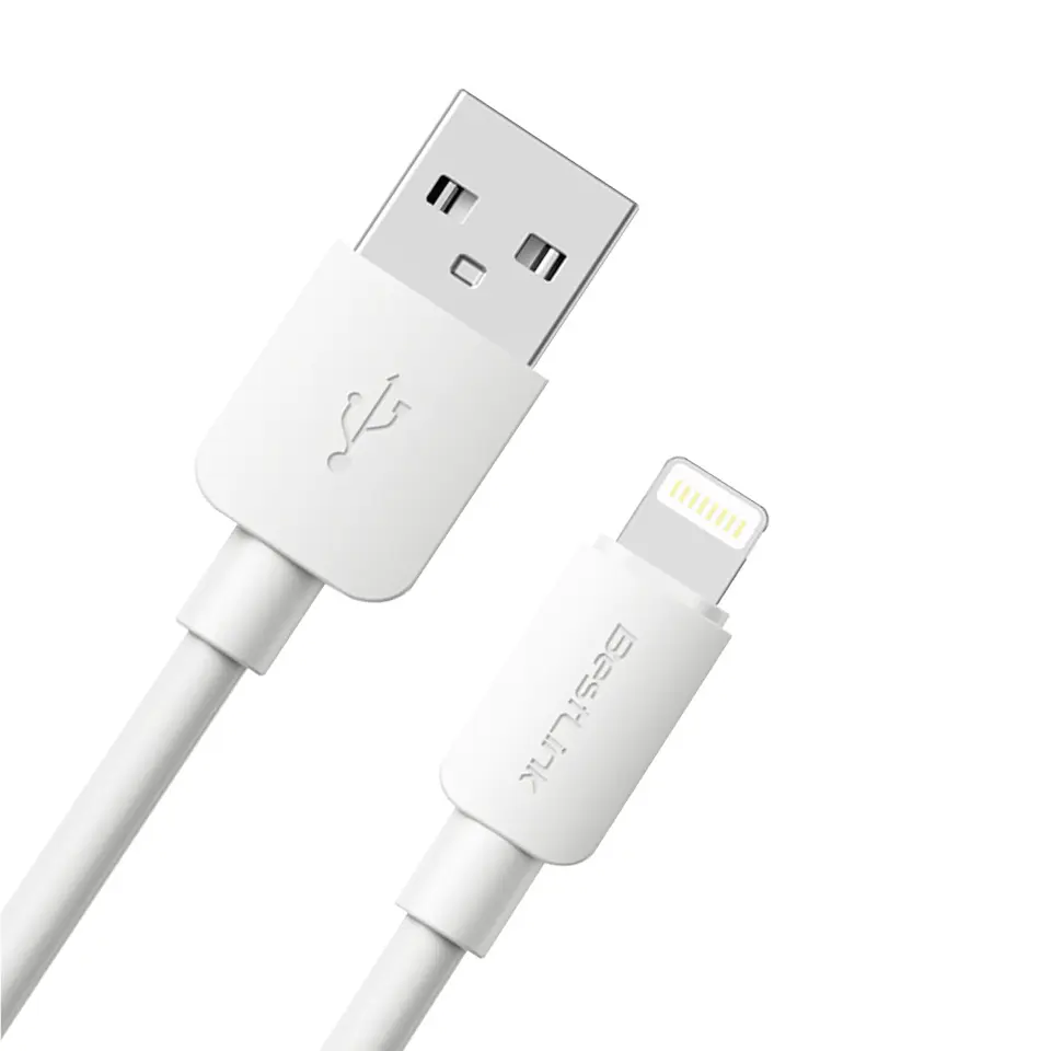 Cable de carga USB-A a Lightning 2.4A PVC 1M 1