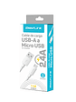 Cable de carga USB-A a Micro USB 2,4A PVC 1m  - Miniatura 2
