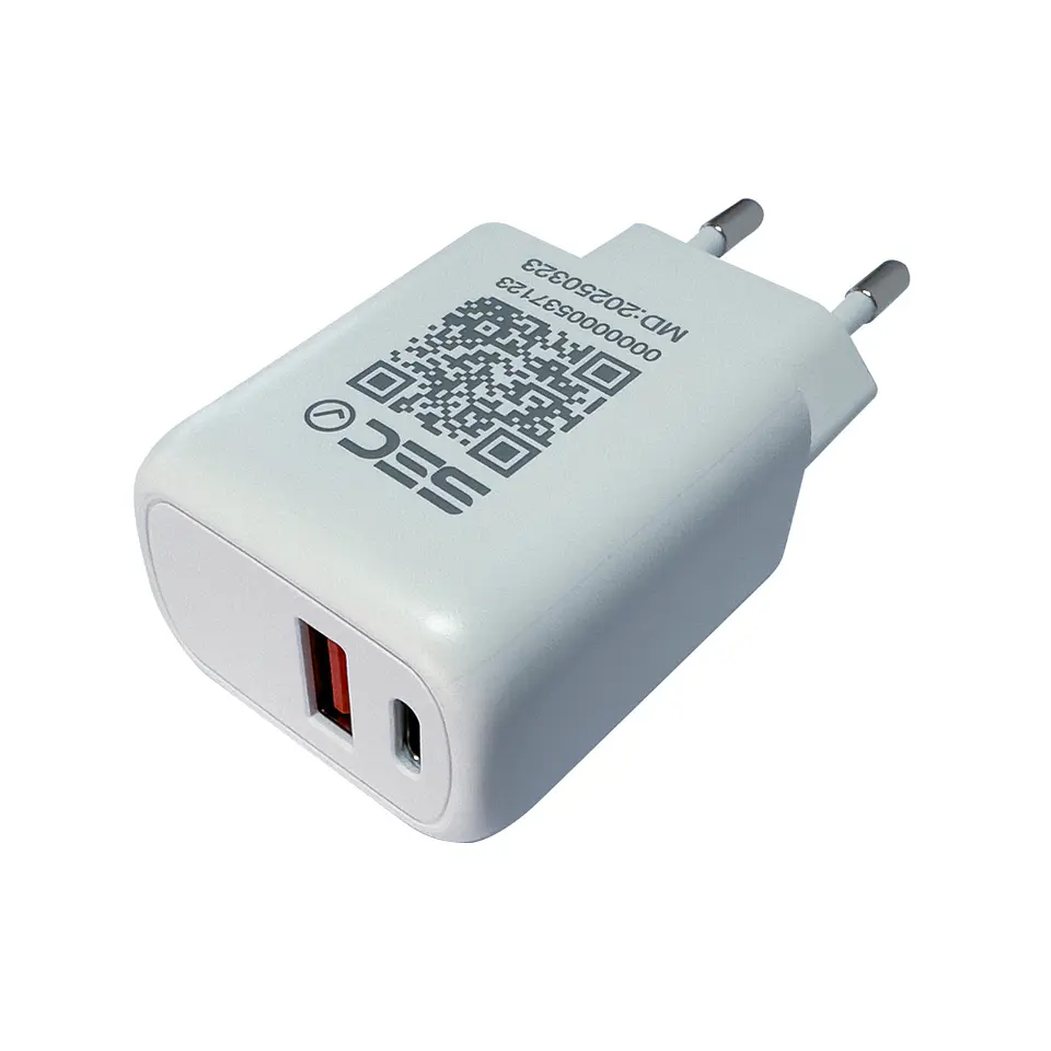 TECMASTER CARGADOR QUICK CHARGE 30W, PUERTOS USB-A Y TIPO-C PD 3.0 1